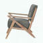 Fauteuil d'appoint capitonné avec finition noyer antique-1583065700