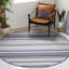 Tapis rayé en coton tissé à la main Montauk-1963028092