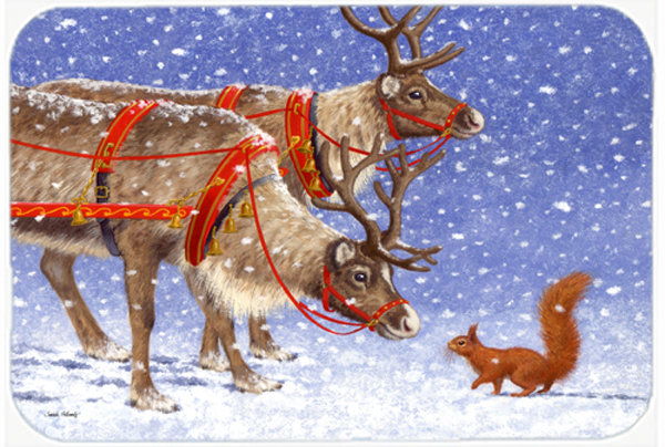 Planche à découper en verre caroline et écureuil Reindeer