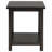 Distressed Java Wood End Table With Shelf