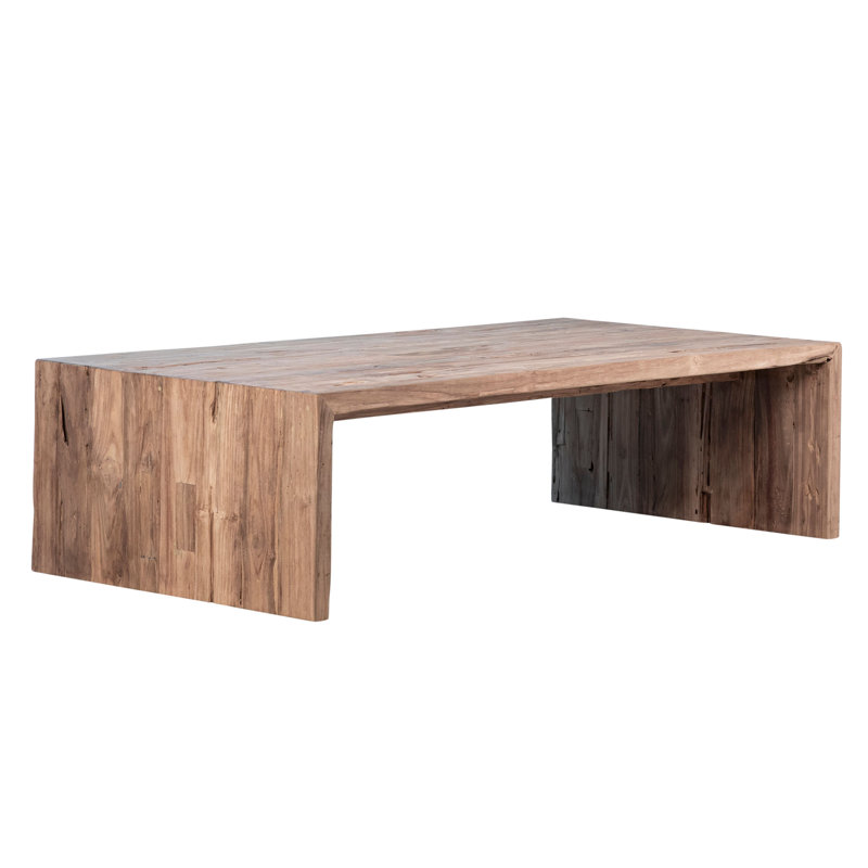 Chilton 60" Rectangular Reclaimed Teak Waterfall Coffee Table