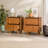 Modern Detailed 2-Drawer Solid Wood Nightstand, Set Of 2-1180956140