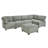 Modular Sectional Sofa U Shaped Modular Couch With Reversible Chaise Modular Sofa Sectional Couch,6- Seat Convertible Sofa,Fit For Living Room-1197697284