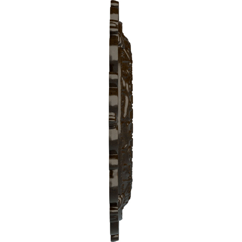 Endurathane Orrington Ceiling Medallion, 13 1/4"OD x 6 5/8"ID x 1 1/8"P (Fits Canopies up to 6 5/8"), Hand-Painted Bronze Finish