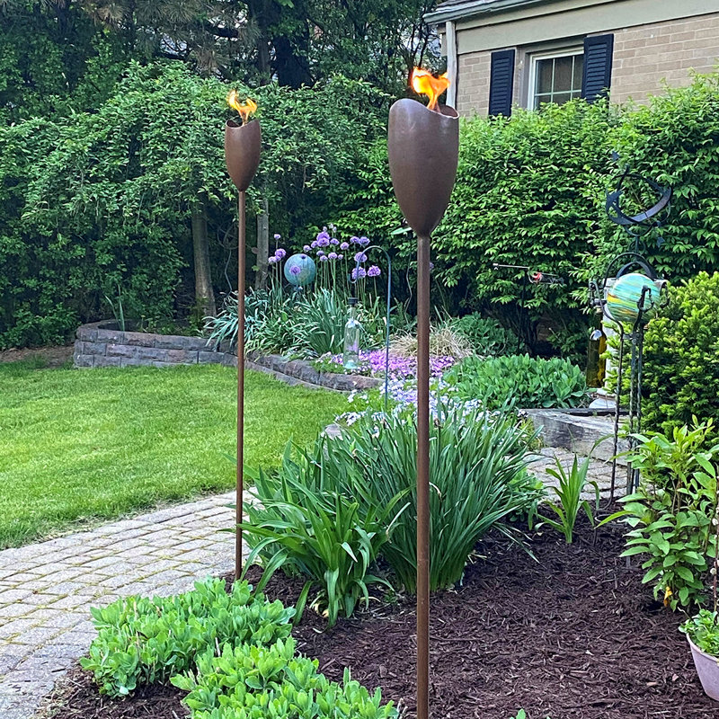 Torche de jardin martelée EchoFlame