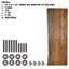 Banc d'appoint en bois avec rebords en acier industriel-577009259