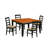 Krull Solid Wood Solid Wood Top Four Leg Dining Set-1790965726-1790965712-1790965715