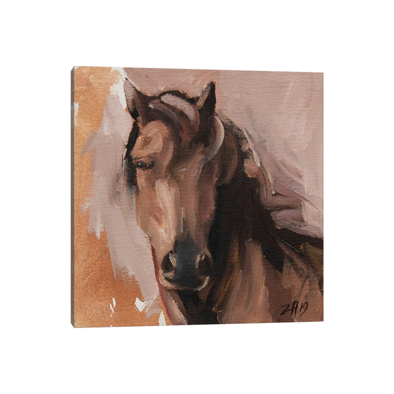 Family Equidae (study 6) by Zil Hoque - Gallery-Wrapped Canvas Giclée on Canvas, No Frame, 30.48 cm H x 30.48 cm W