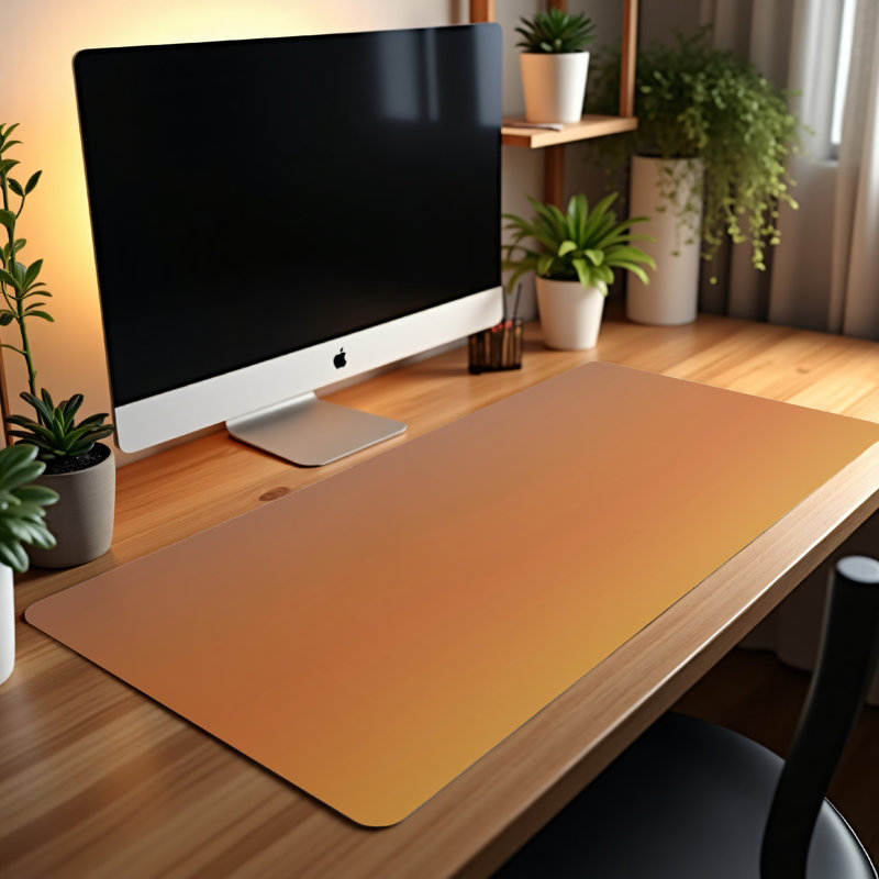 Polyester Desk Pad, 14.4x12.1