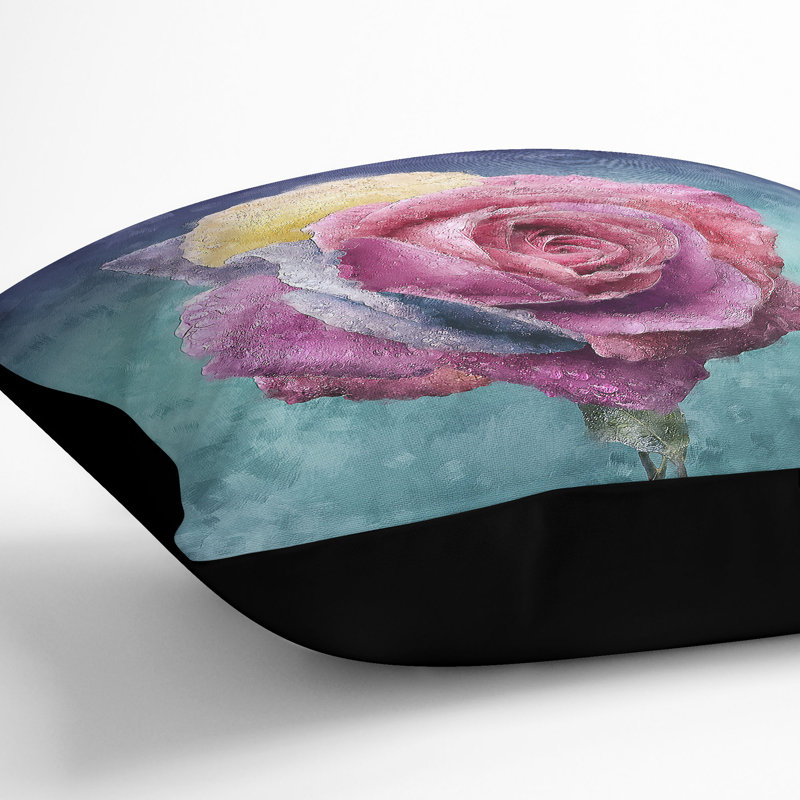Square Throw Cushion, Black, 40cm H x 40cm W x 15cm D