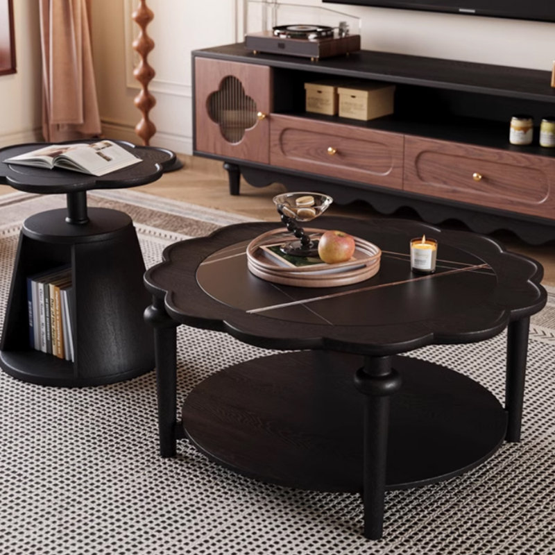 Table basse en bois massif personnalité personnalité
