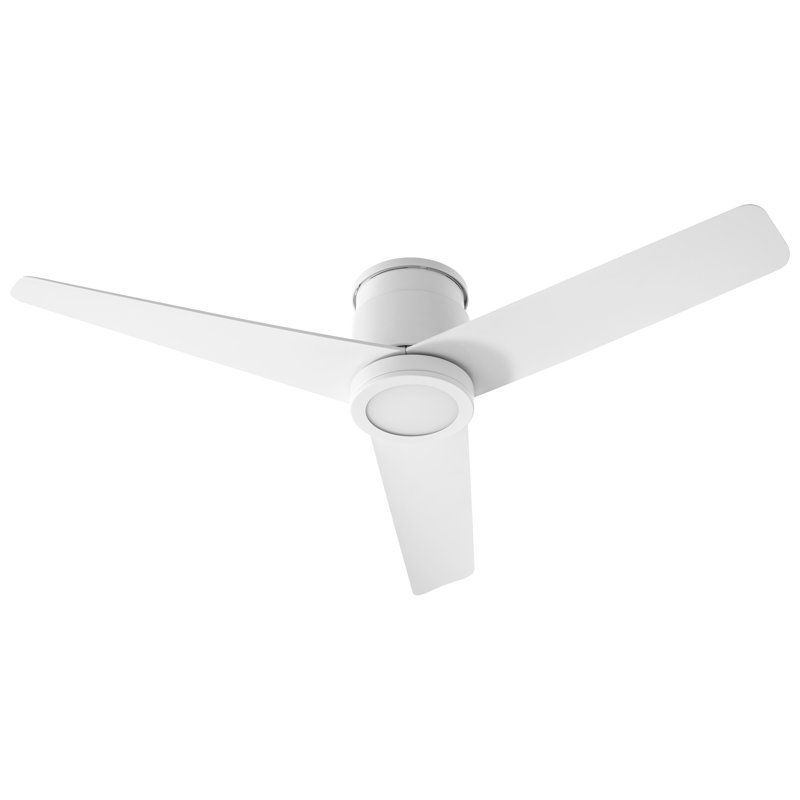 Gatian 52'' Ceiling Fan with Light Kit, White