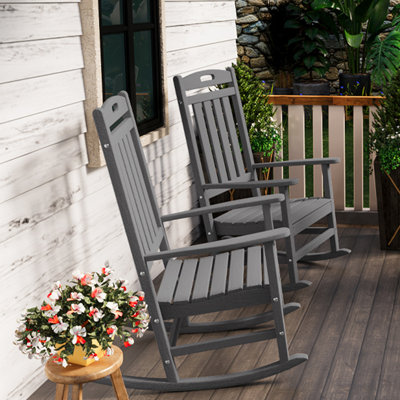 Mccutcheon Rocking Plastic Chair by Red Barrel Studio