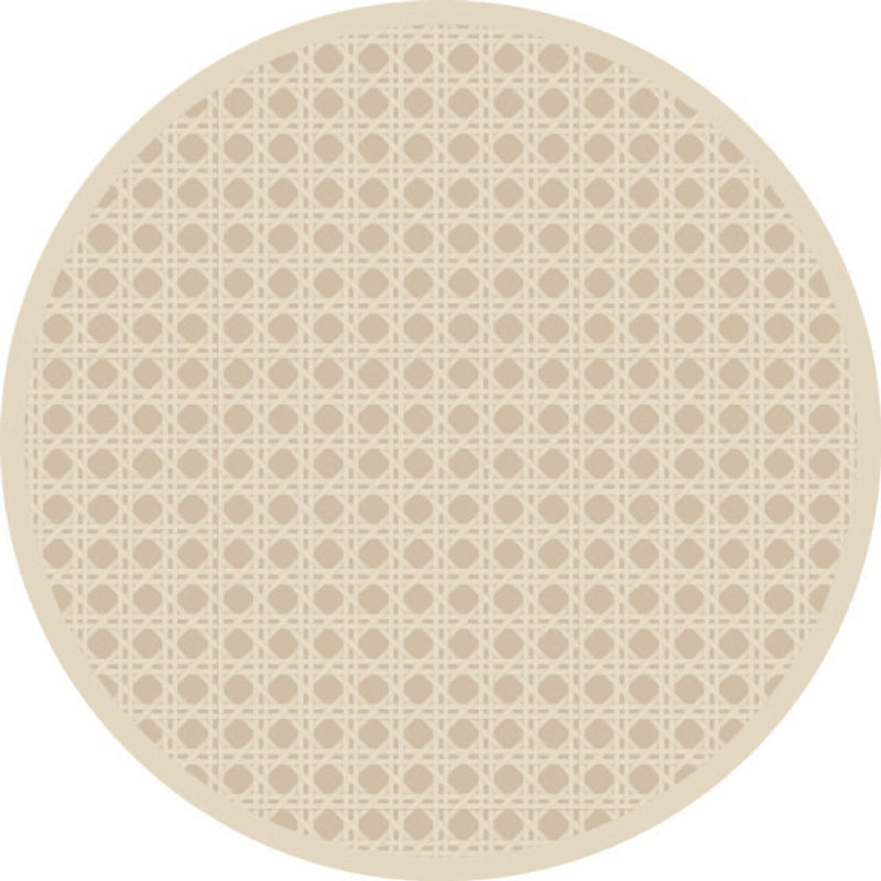 Vida Polyester Blend No Pattern Round Placemat
