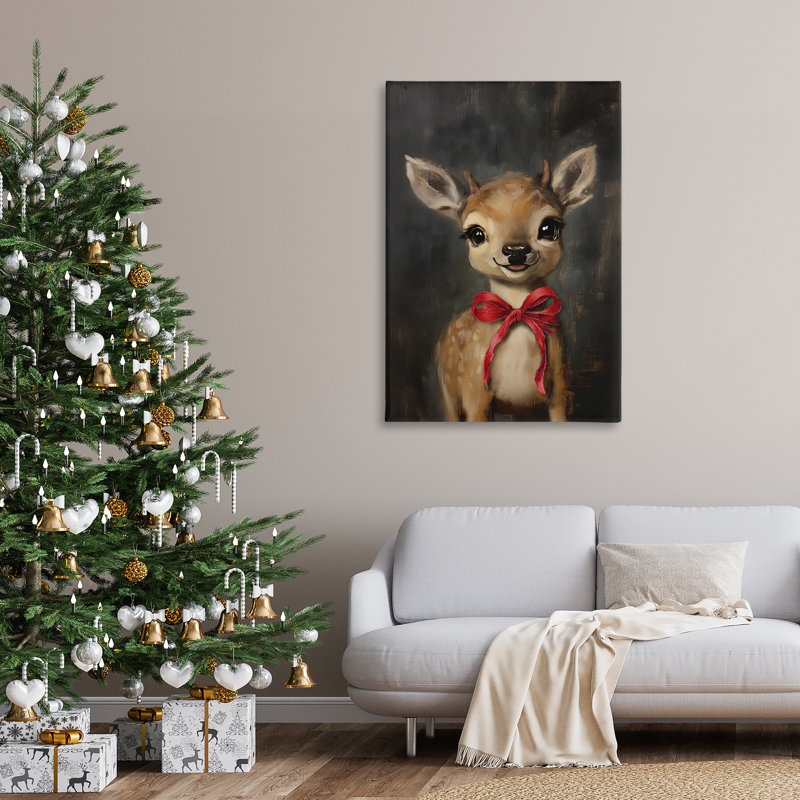 Art mural sur toile, "Tacheté fauve", H 45 po x l 30 po
