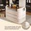 47.24"Beige jewelry display cabinet storage cabinet