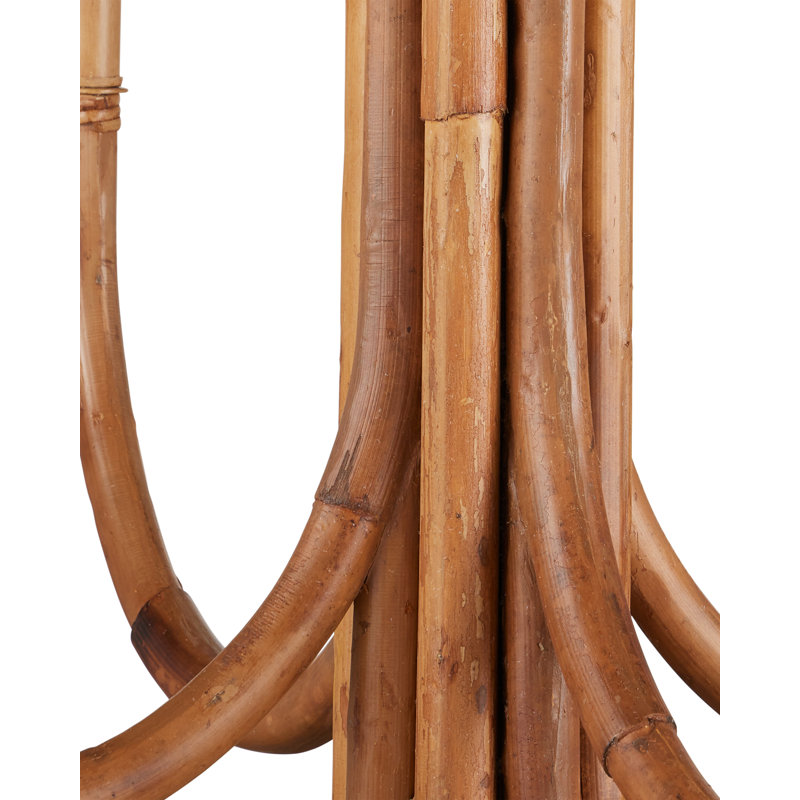 Samsara 12 - Light Wrought Iron/Rattan Chandelier