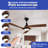 Jerlan 52'' Ceiling Fan with LED Lights-1884012210