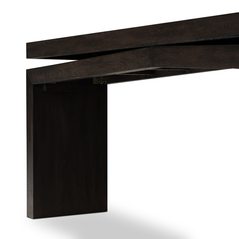 Matthes Solid Wood Console Table, 30.75" H x 78.75" W x 15" D, Smoked Black