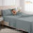 Lux Decor 4-Piece Ultra Soft Microfiber Sheet Set Deep Pocket Fitted Sheet, Wrinkle-Resistant & Easy Care Bedding-960111325-960111316