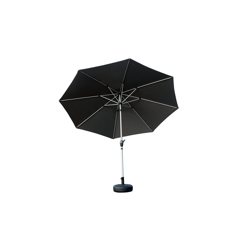 Patio Umbrella, Outdoor Table Umbrella With Push Button Tilt And Crank, UV Protection Waterproof Market Sun Umbrella With 8 Sturdy Ribs For Garden, Deck, Backyard, Pool