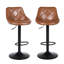 Tabouret de bar rotatif à hauteur ajustable Illyas-621401793-623432855
