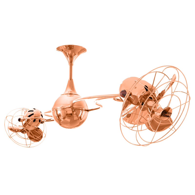 Ventilateur de plafond 53 pales 53 "Italo Ventania, Cuivre poli