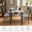 Ensemble de table et chaises carrées compactes 3 pièces pour 2 personnes-454780812