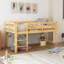 Loft Bed Low Loft Beds with Ladder-1782366158