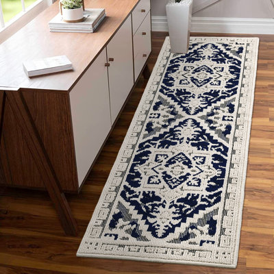 Tapis floral rétro lavable antidérapant à poils courts, résistant aux marques, doux, pliable, tapis décoratif décoratif, salon, chambre à coucher, salle à manger, bureau, décoration intérieure