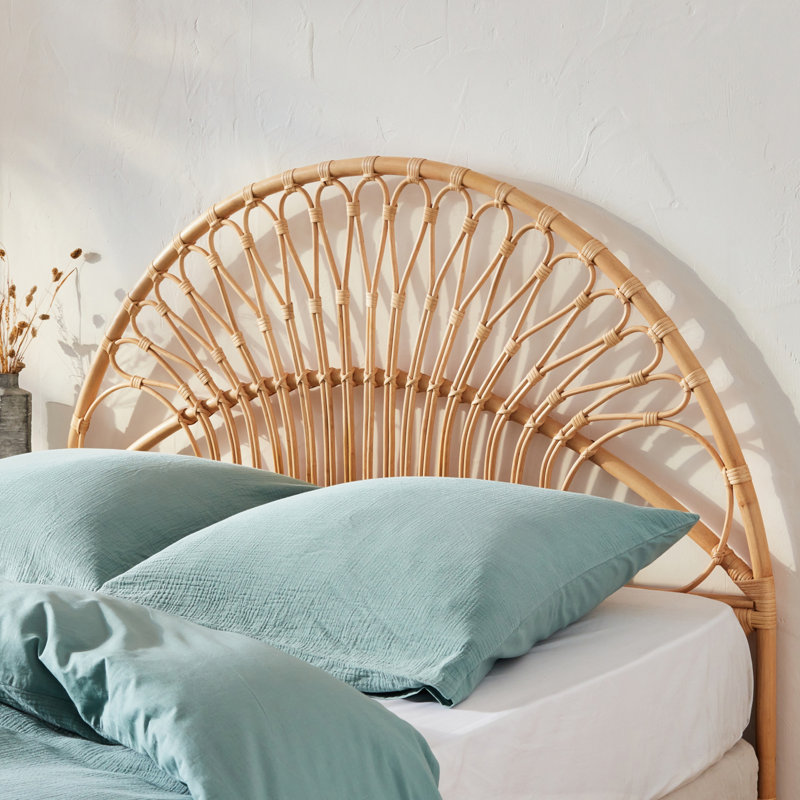 Chambaud Rattan Headboard, 115cm H x 140cm W x 6cm D