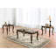 Table de bout 1pc de style traditionnel, détails, détails dorés, pieds, fabrication en bois massif, couleur tabac riche, style profond de 26,5 po avec placage, finition, largeur de 27,5 po
