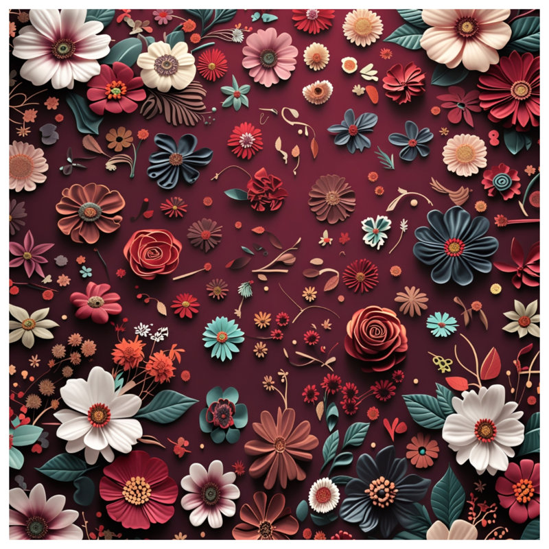Housse de couette Floral Bedding, Grand lit