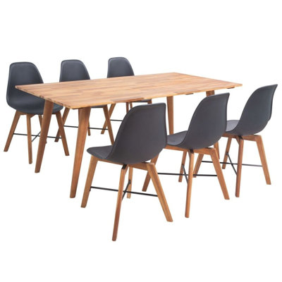 Aticus Acacia Solid Wood Dining Set
