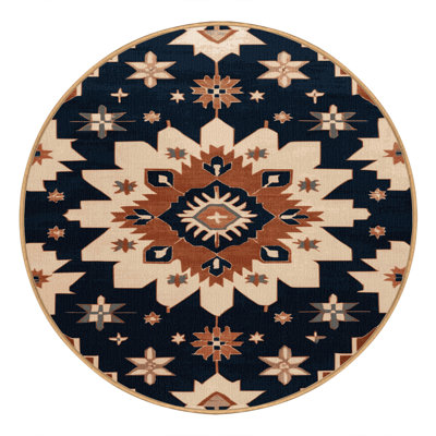 Tapis brun turc lavable à la machine