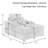 43" Corduroy Single Seater Sofa With Ottoman-1989252221