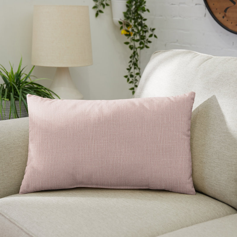 Coussin Andrew, Rosé, H 14 po x l 24 po