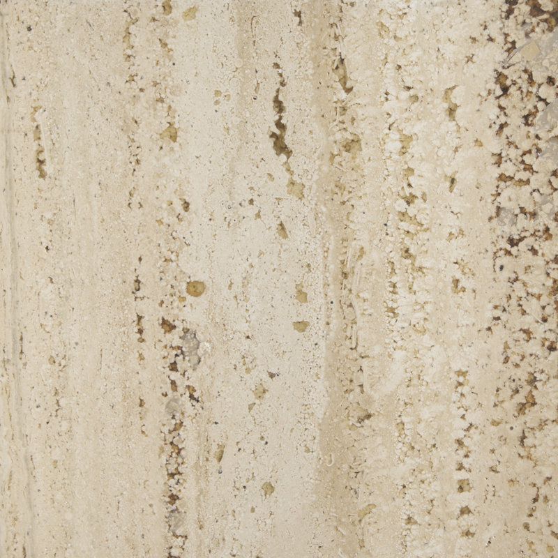 Jurine Mango Wood + Travertine Dining Table, 42" W x 84" L