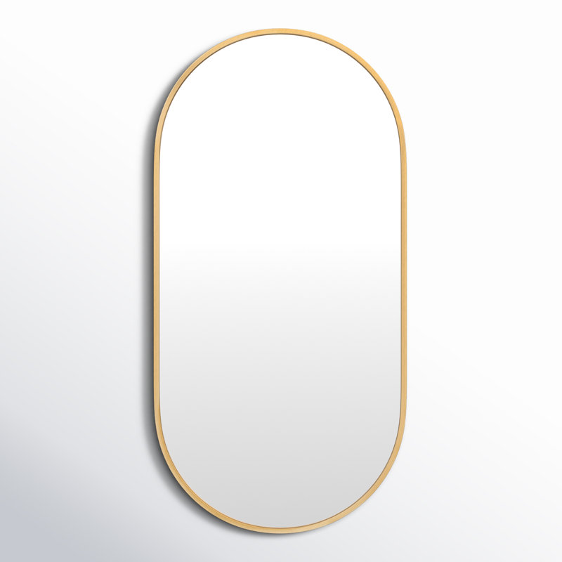 Destefano Essence Accent Mirror, 32" x 16", Gold