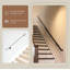 Ensemble de barres d'appui modernes en aluminium, supports réglables en acier, retour au mur, thermolaqué-83161878-112291717