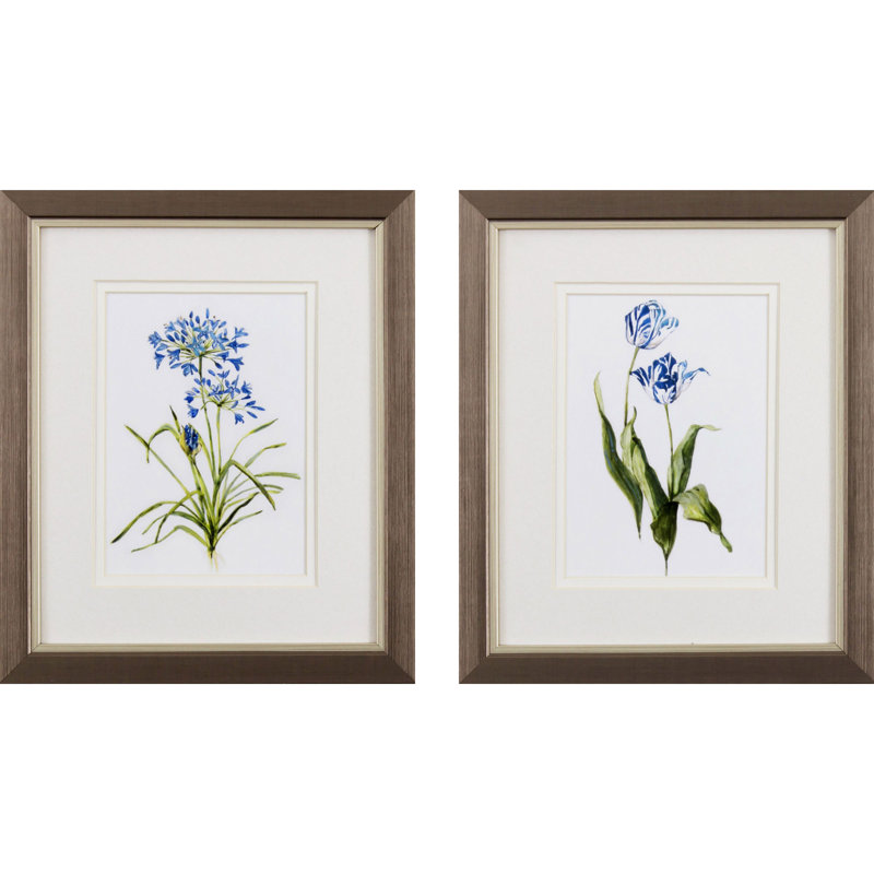 Bleu vif botanique S / 2