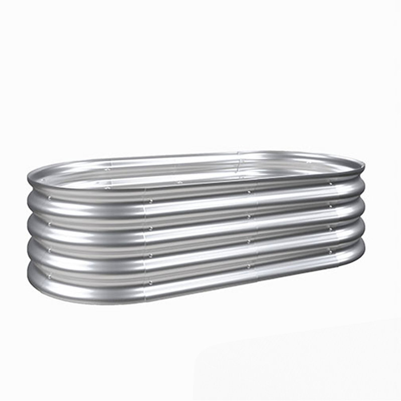 Jardinière surélevée galvanisée, H 12 po x l 72 po x P 36 po, Ensemble de 1
