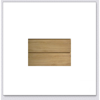 Wall mount cabinet Without basin, Natural oak color, with two drawers by Latitude Run