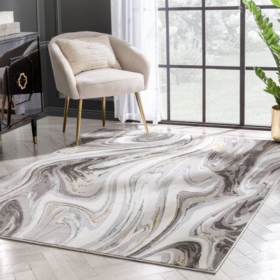 Fairmont Abstract Synthetic Area Rug