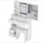 29.2" Small Space Left Drawer Desktop Vanity Table + Cushioned Stool, Extra Large Right Sliding Mirror, Multi Layer High Capacity Storage, Practical Fashionable Dresser, Suitable For Small Space-1025875410
