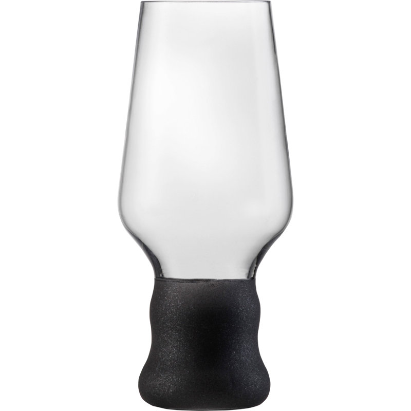 Coniah 450ml Beer Mug Set, Clear/Black