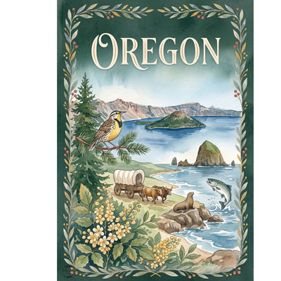Oregon State Pride Garden Flag 12x18