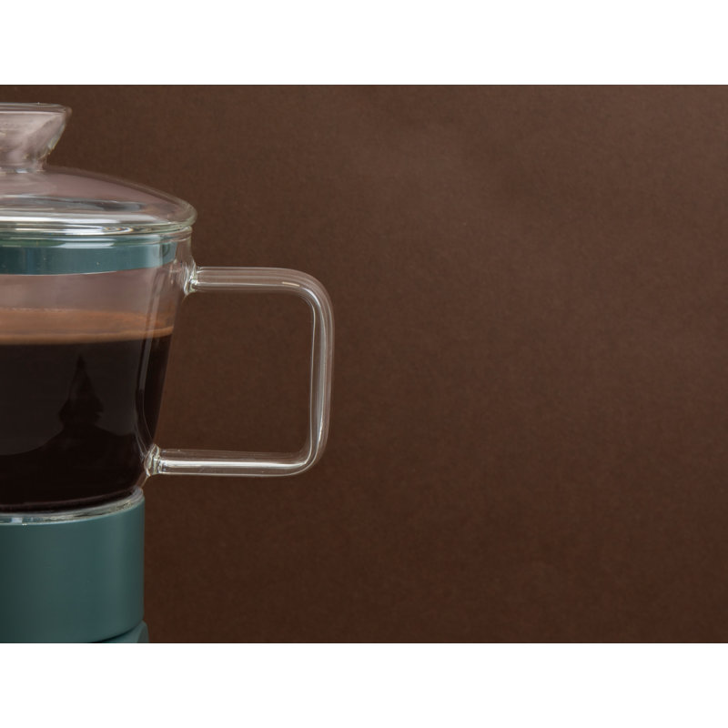 La Cafetière Glass Espresso Maker, Green