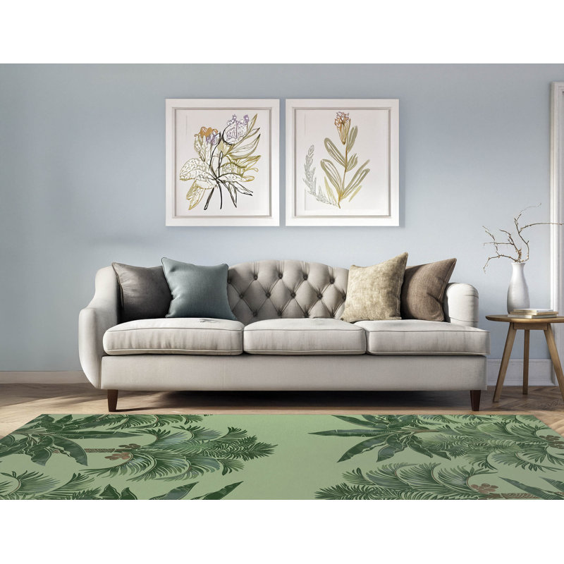 Tapis intérieur antidérapant In the Jungle, Rectangle 5 pi x 7 pi