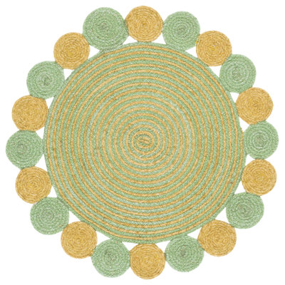 Braided Hand Woven No Pattern Indoor Rug